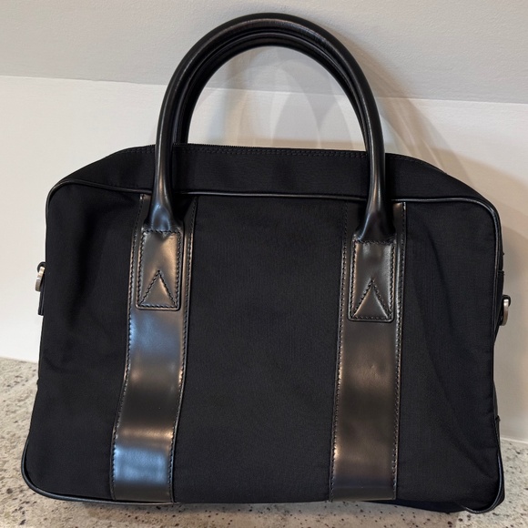 AUTHENTIC SALVATORE FERRAGAMO UNISEX BUSINESS BAG - BLACK - Picture 8 of 13